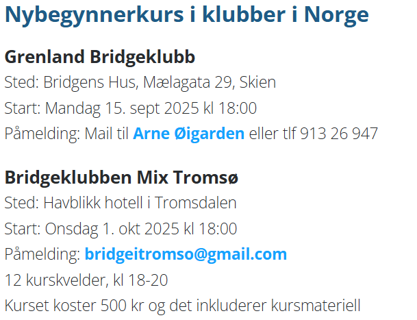 Skal klubben din avholde kurs?