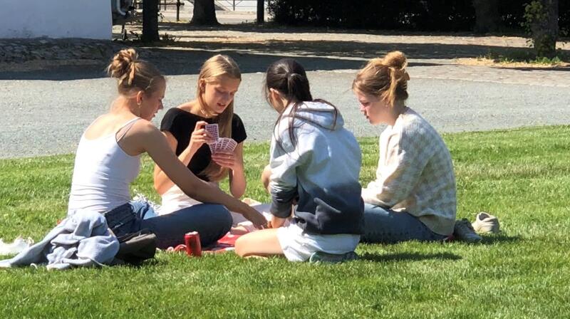 Selv pausene ble benyttet til bridge <3