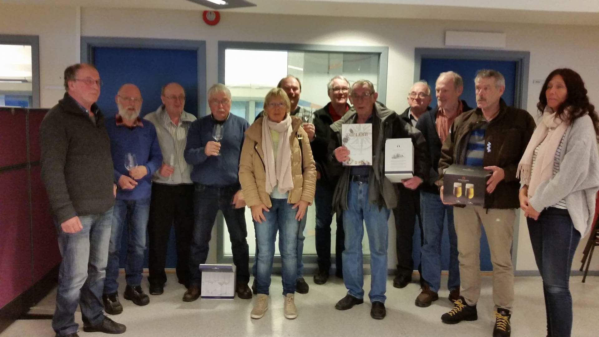 Fra venstre: Bj&oslash;rn Ivar, Morten, Elin, H&aring;vard Arve, Torgeir, Olav, Arnstein, Torbj&oslash;rn, Tor og Bente
